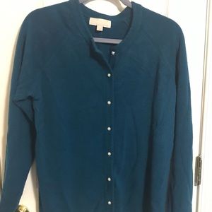 Cardigan with pearl buttons